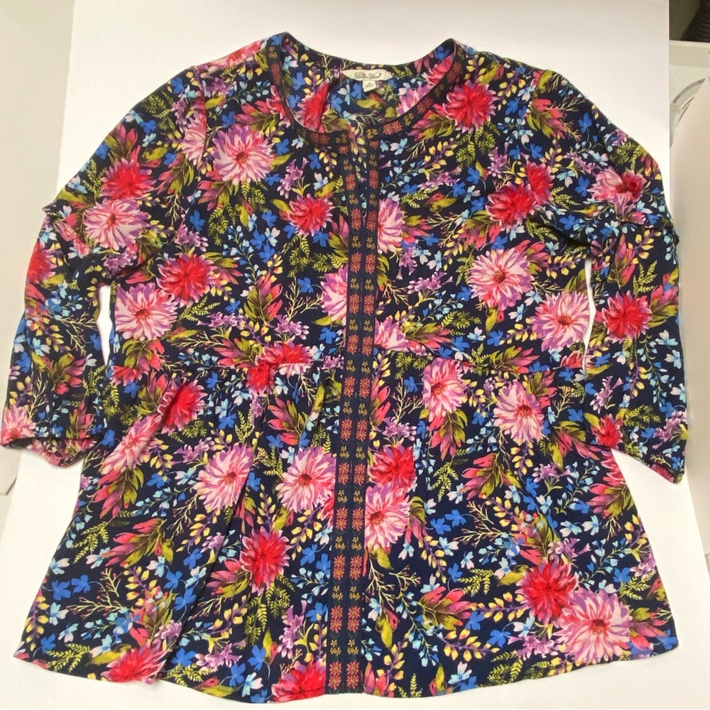 NWT Pioneer Woman peasant blouse, floral print, 3/4 sleeve. Women’s XL
